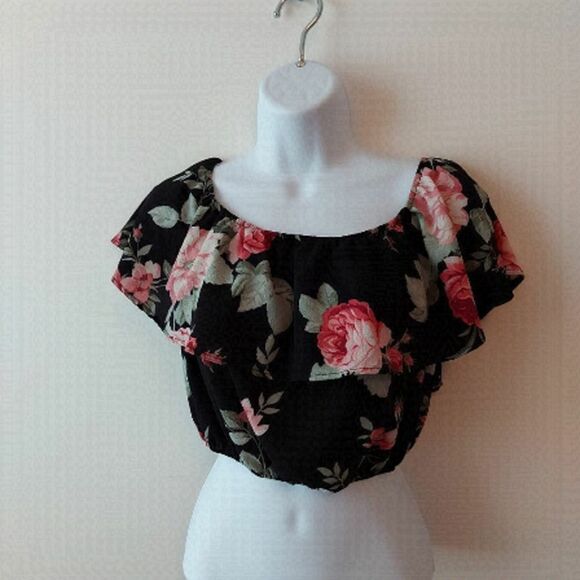 ECLIPSE Off shoulder crop top Size Small - Picture 1 of 4